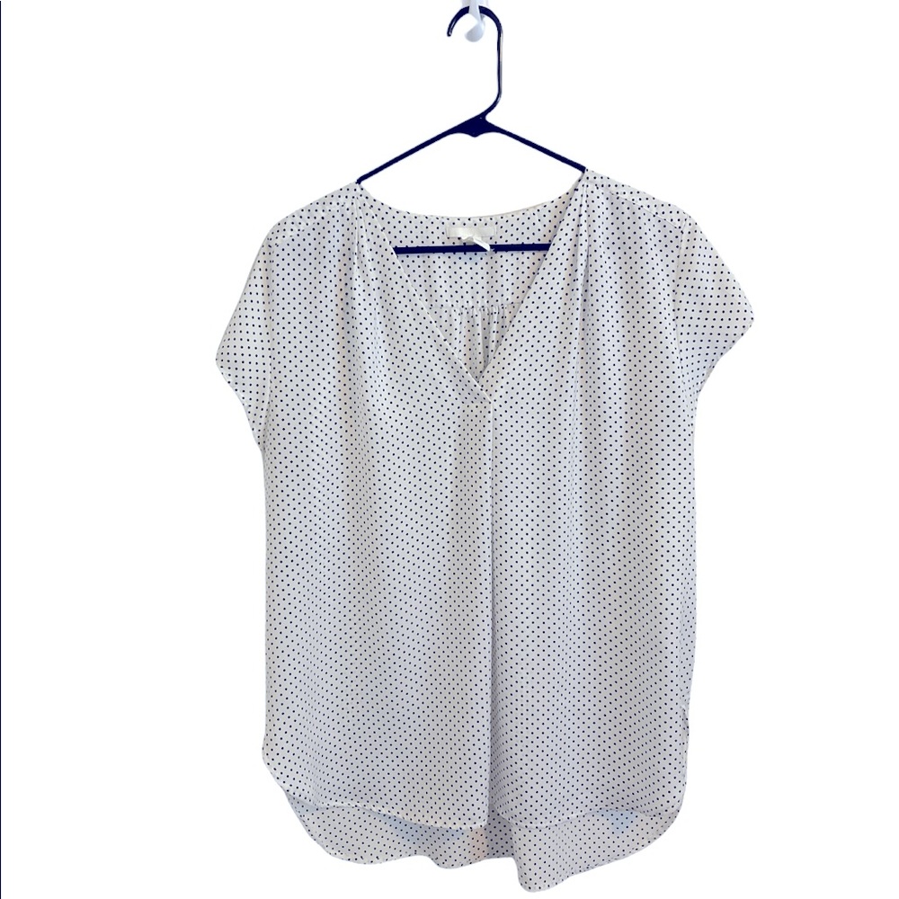 H&M Polka Dot Short Sleeve Blouse